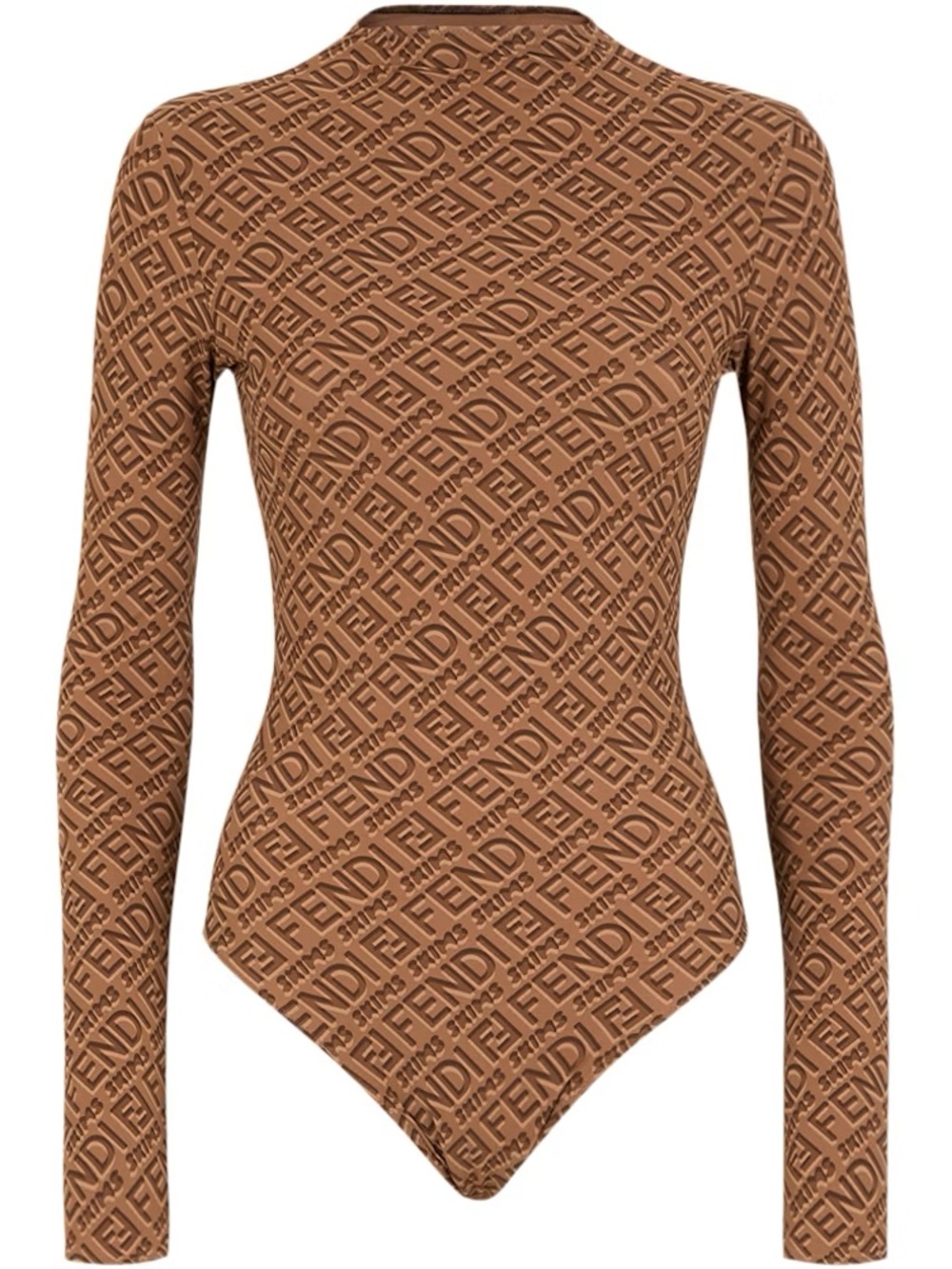 Fendi Skims Collab - Brown Long Sleeve Bodysuit